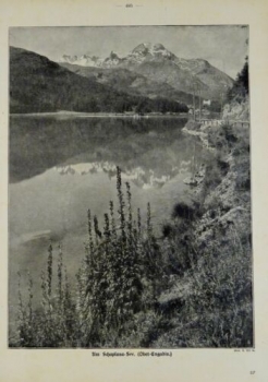 1917 - alter Druck - Am Schaplana-See (Ober-Engadin)